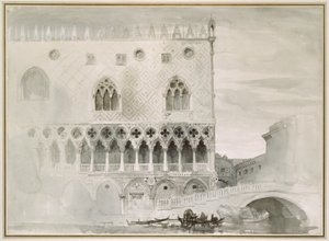Extérieur du Palais des Doges, Venise, 19ème siècle - John Ruskin